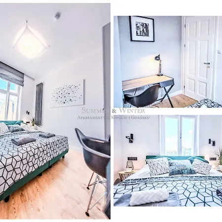 Summerwinter - 2 Luxury Wonder & Heaven Apartaments, 100m M Cassino - 2 Or 3 Bedrooms & Sofa, Parking * Sopot