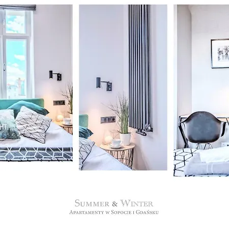 Summerwinter - 2 Luxury Wonder & Heaven Apartaments, 100m M Cassino - 2 Or 3 Bedrooms & Sofa, Parking * Сопот
