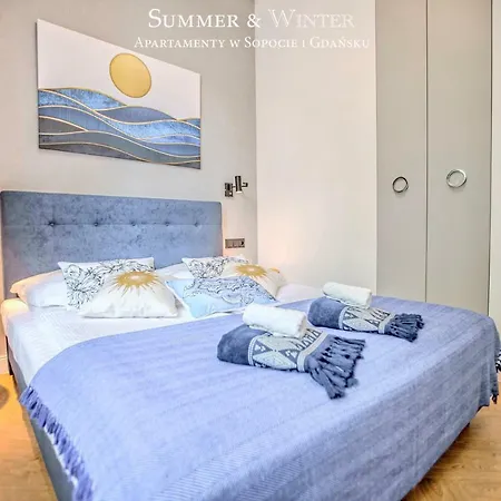 Summerwinter - 2 Luxury Wonder & Heaven Apartaments, 100m M Cassino - 2 Or 3 Bedrooms & Sofa, Parking Апартаменты Сопот