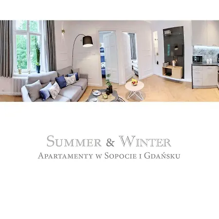 Summerwinter - 2 Luxury Wonder & Heaven Apartaments, 100m M Cassino - 2 Or 3 Bedrooms & Sofa, Parking Sopot