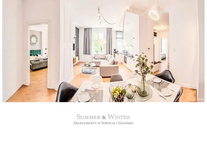 Family Luxury Wonder Heaven Apartment, 50m M Cassino Street, First - 3 Bedrooms&studio, Second - 2 Bedrooms&studio, Private Parking W Cenie, Summerwinter Brand アパート ソポト