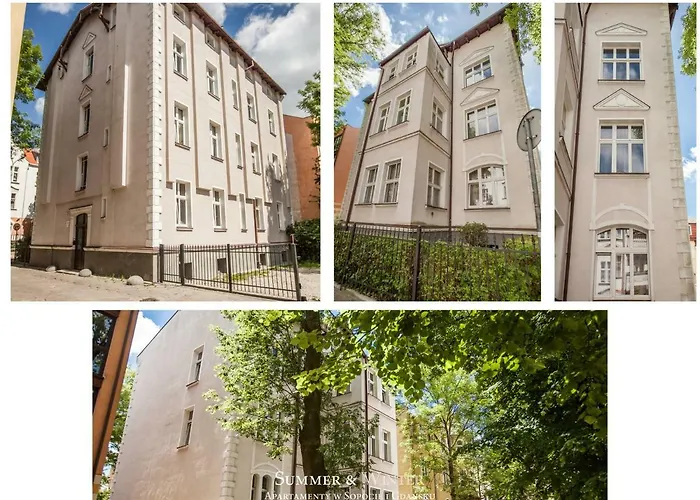 アパート Family Luxury Wonder Heaven Apartment, 50m M Cassino Street, First - 3 Bedrooms&studio, Second - 2 Bedrooms&studio, Private Parking W Cenie, Summerwinter Brand ソポト